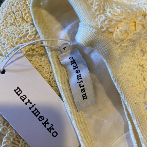 NWT MARIMEKKO Cream/Light-Yellow Shift Dress - size XS - Picture 7 of 8